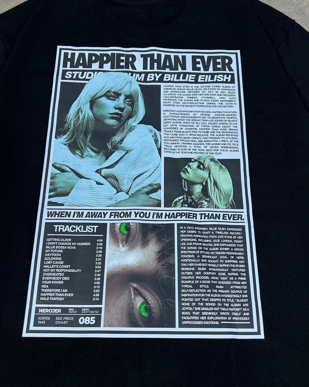 BILLIE EILISH oversized t-shirt